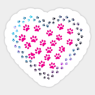 dog feet lover Sticker